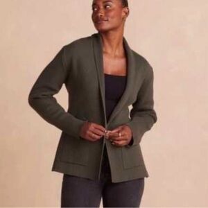 Summersalt Women’s Olive Green Knit Sweater Blazer